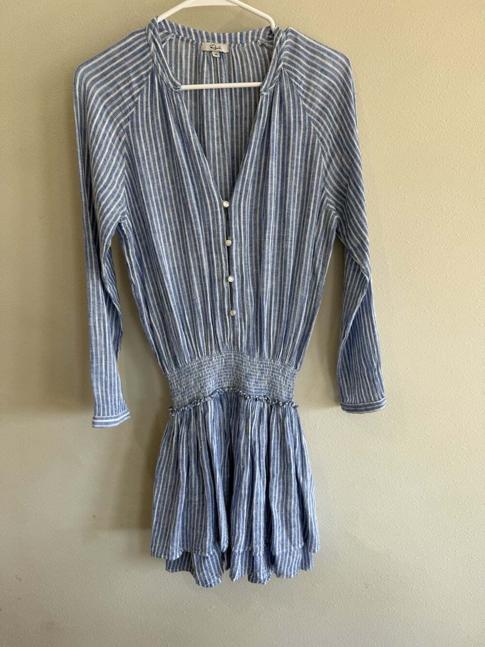 Rails Jasmine Dress in Azure Stripe Women’s XS Extra Small Blue White Striped - Picture 2 of 5